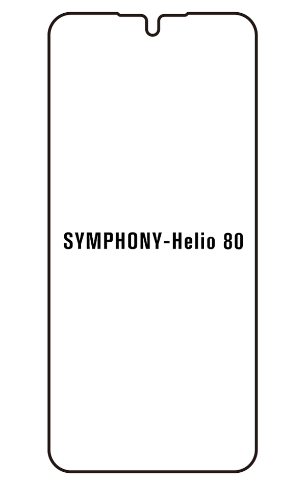 Film hydrogel pour Symphony Helio 80