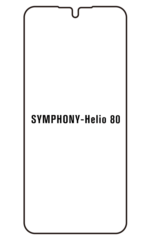 Film hydrogel pour Symphony Helio 80