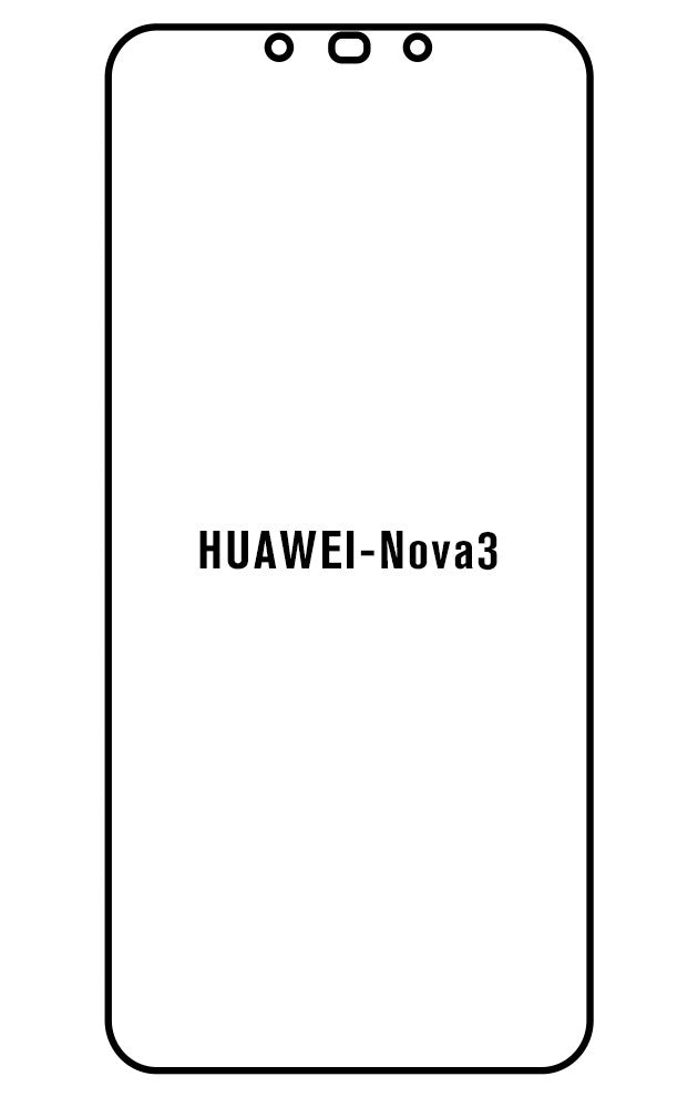 Film hydrogel Huawei Nova3 - Film écran anti-casse Hydrogel