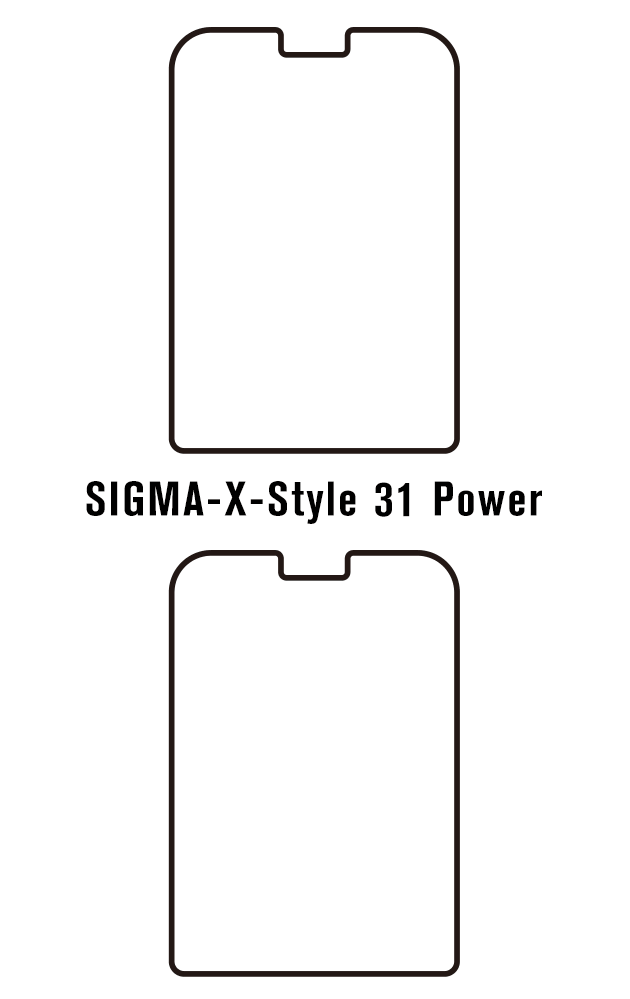 Film hydrogel pour écran Sigma mobile X-Style 31 Power